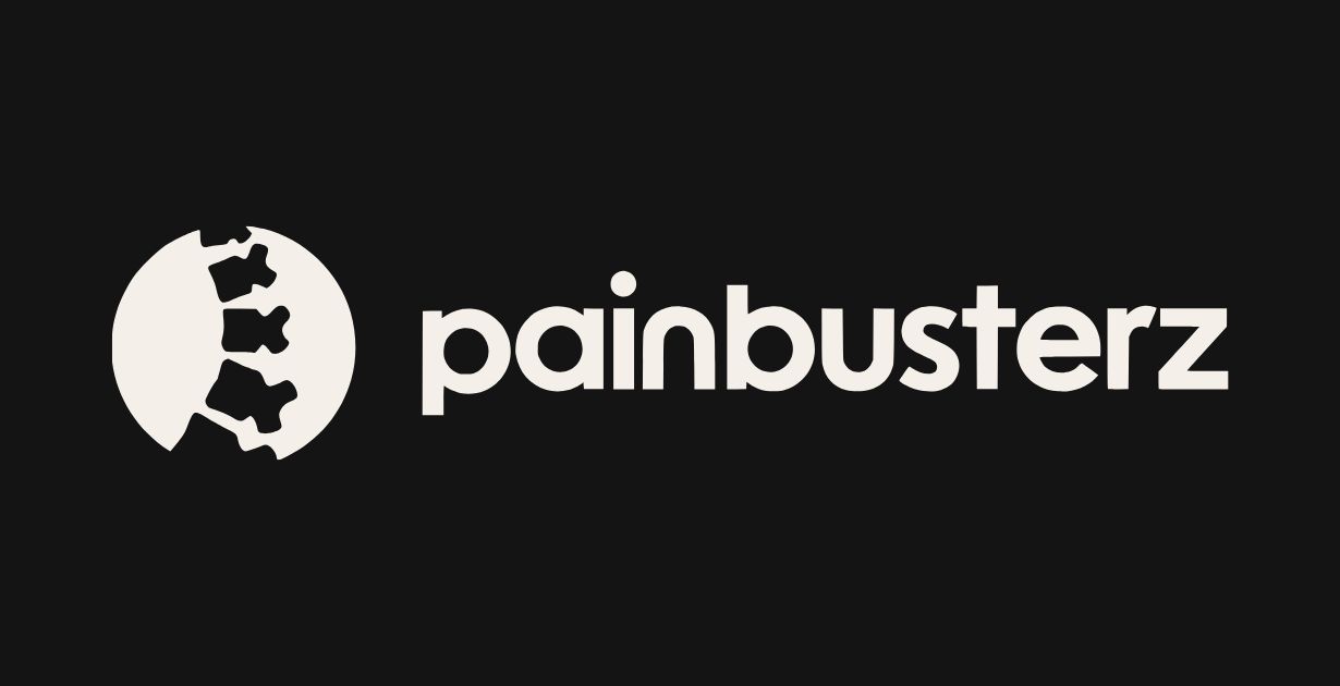 Full Painbusterz logo on a black background.